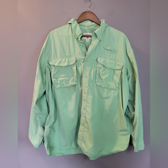 Cabela's Shirts Cabelas Guidewear Long Sleeve Upf 4 Vented Green